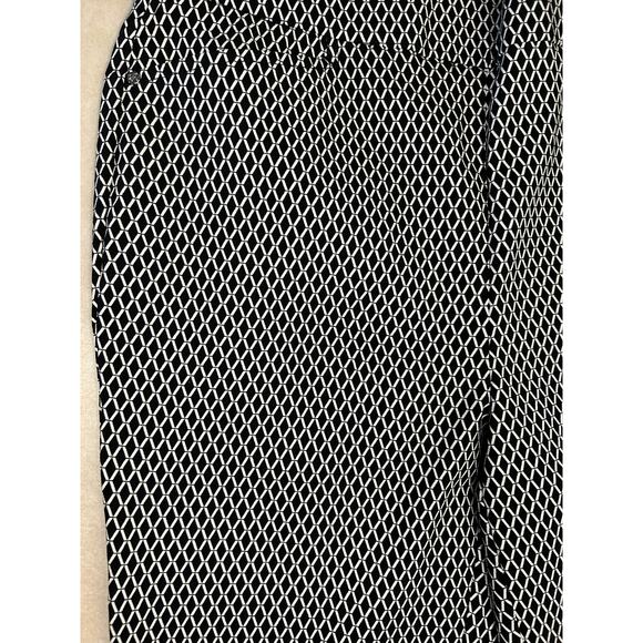 Rafaella Ladies Stretch Fabric Pull-On Capri Pants Black/White Size 6 - Picture 4 of 5